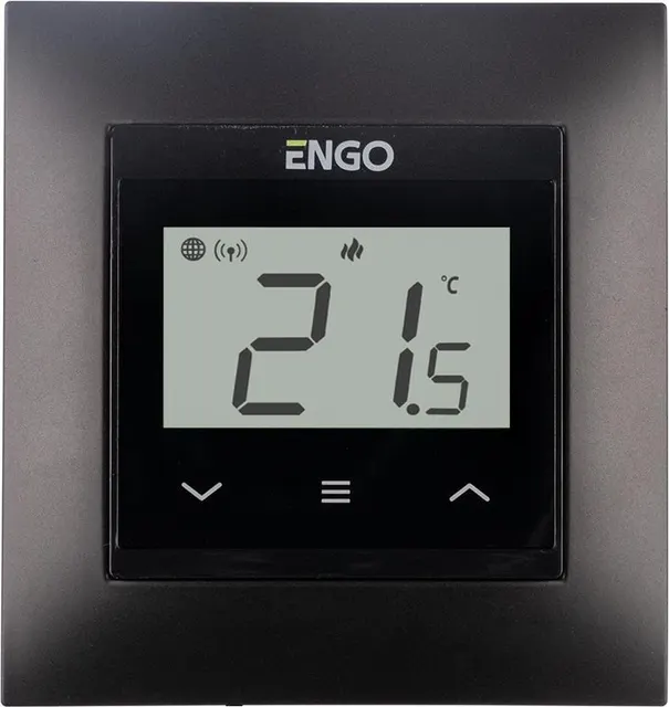 ENGO Controls E55-B - Internetowy podtynkowy regulator temperatury do ramki 55x55 Wi-F