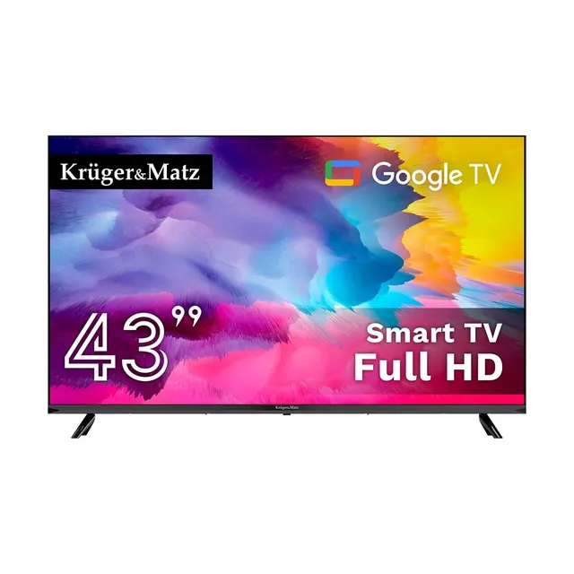 Telewizor Kruger&Matz 43 FHD Google TV DVB-T2/S2/T/C H.265 HEVC (KM0243FHD-G)