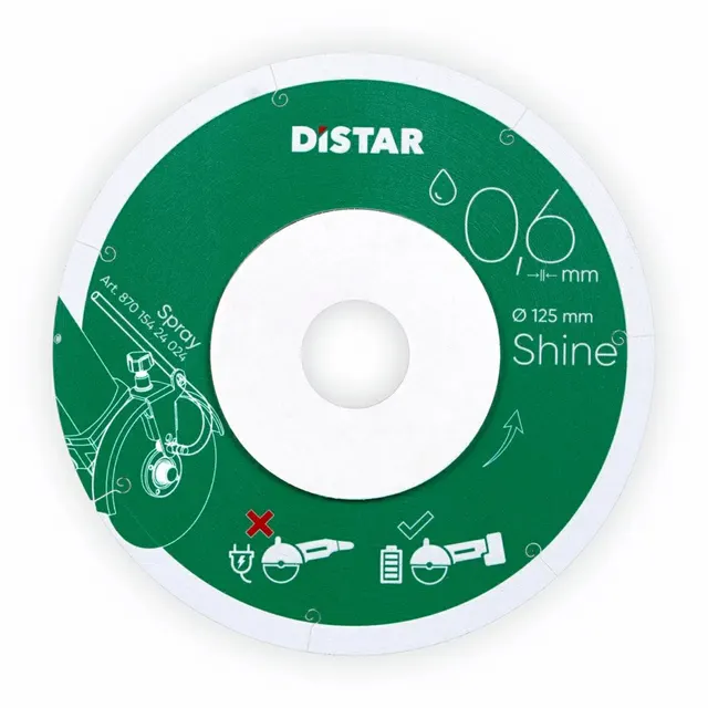 DISTAR TARCZA DIAMENTOWA SHINE 125 x 0 6 x 22 23mm