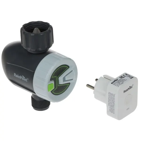 Inteligentny zawór do systemu nawadniania z bramką WiFi TTV102B+TWG009BW Tuya Smart RainPoint