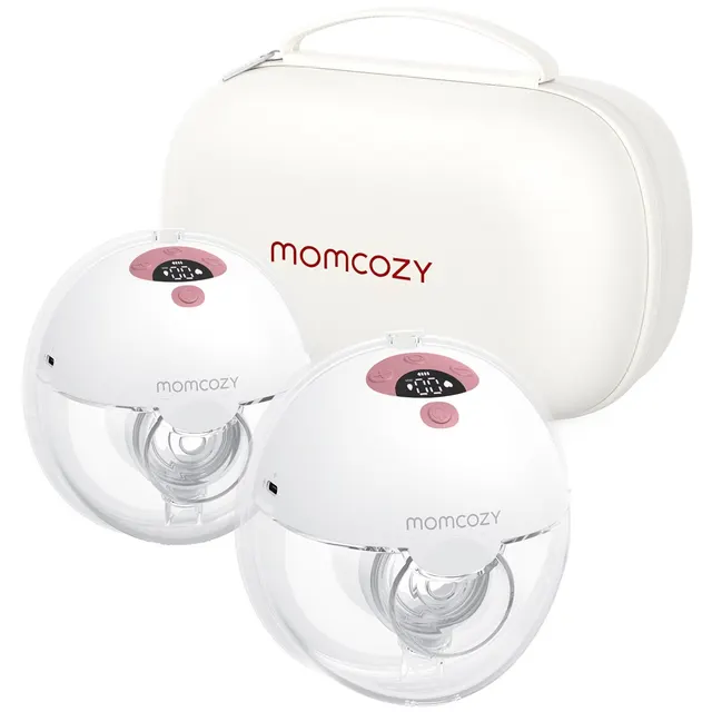 MOMCOZY M5 – noszony laktator czerwony zestaw podwójny