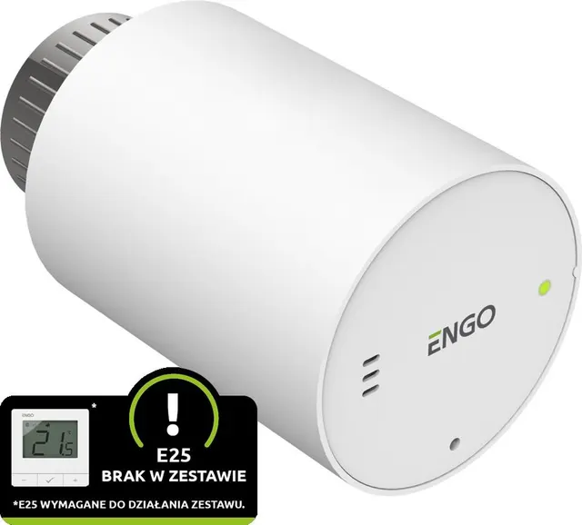 Głowica grzejnikowa ENGO Controls ETRV-M30 - bezprzewodowa elektroniczna M30x1 5 bateryjna biała