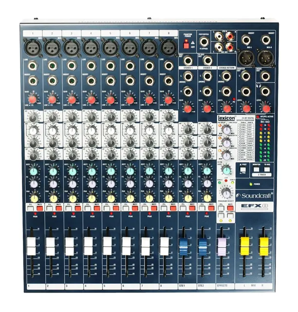 Soundcraft EFX8 - Analogowa konsoleta mikserska procesor efektów