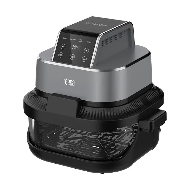 Frytkownica beztłuszczowa TEESA GLASS AIR FRYER 4L 1 5 L 1500W