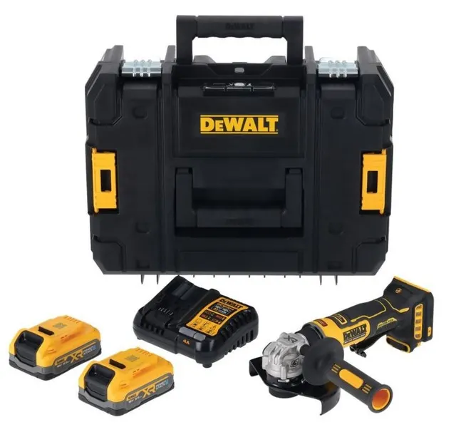 DEWALT SZLIFIERKA KĄTOWA 125mm 18V DCG404S2T 2x3 5Ah BL