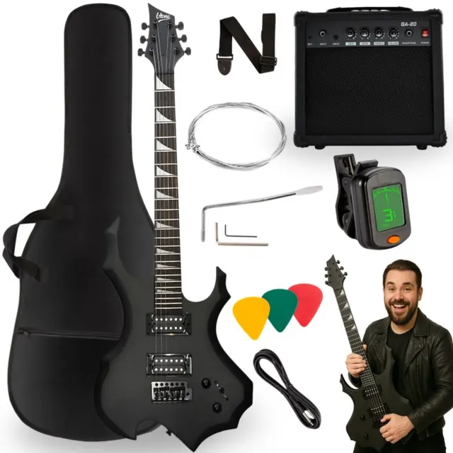 V-TONE EGS 39 MBK gitara elektryczna 4/4 czarny ma
