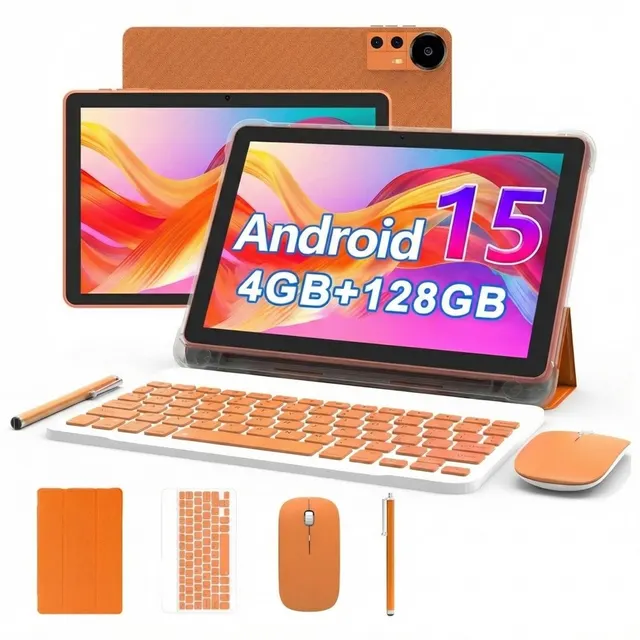 Extralink Tablet CP31 4GB RAM+128GB Orange, Tablet, Android 15 2Mpx+8Mpx 6000mAh 1280x800px klawiatura mysz rysik