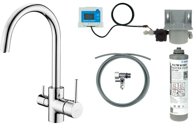 Bateria kuchenna z zestawem do filtracji wody (BCHF064M)