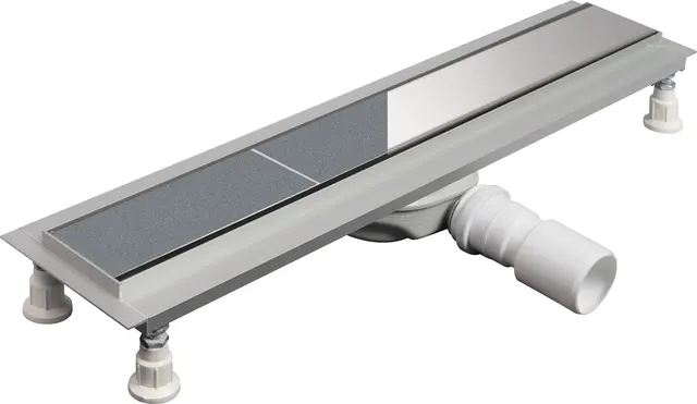 Odpływ liniowy podłogowy 50 cm - Odwracalny, 50 cm, stalowy