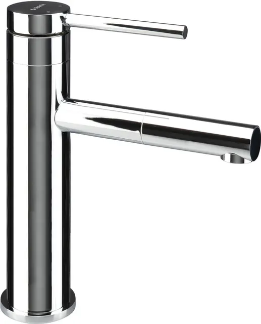 Bateria umywalkowa z wyciąganą wylewką, chrom, standardowa