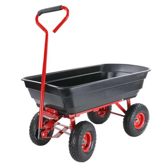 AWTOOLS WÓZEK OGRODOWY / WYWROTKA 4 KOŁOWA 75L