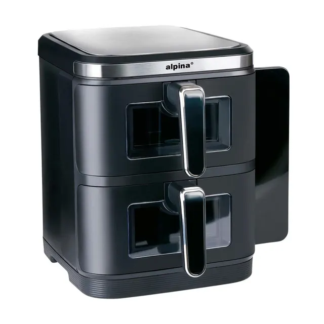 Air Fryer ALPINA 2x5 5l 2800w czarny