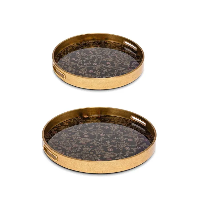 RITUALI DOMESTICI GALATEO Zestaw 2 okrągłych tac (U31348004P00)