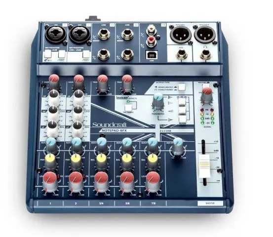 Soundcraft Notepad-8FX - Analogowa konsoleta mikserska procesor efektów