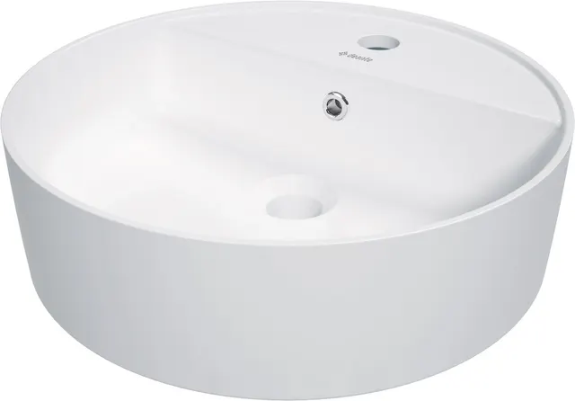 Umywalka ceramiczna nablatowa z miejscem na baterię (CGR_AU4B)