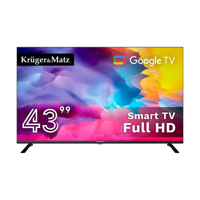 Telewizor Kruger&Matz 43 FHD Google TV DVB-T2/S2/T/C H.265 HEVC (KM0243FHD-G2)