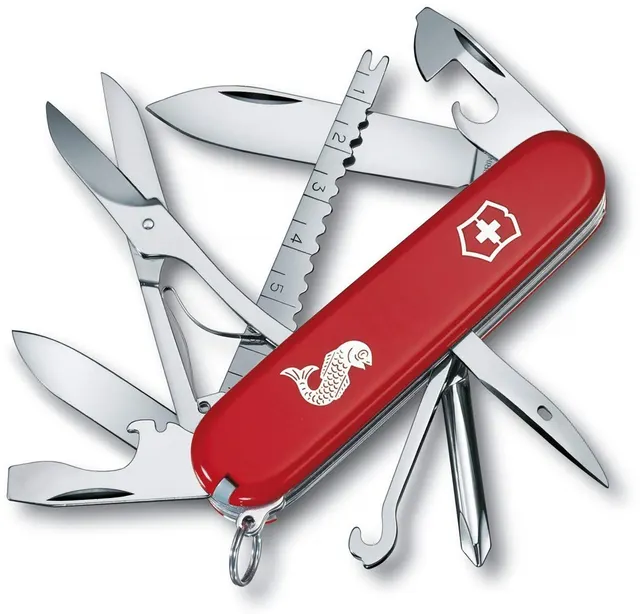 Nóż kieszonkowy Victorinox V-1.47 33.72 Fisherman czerwony