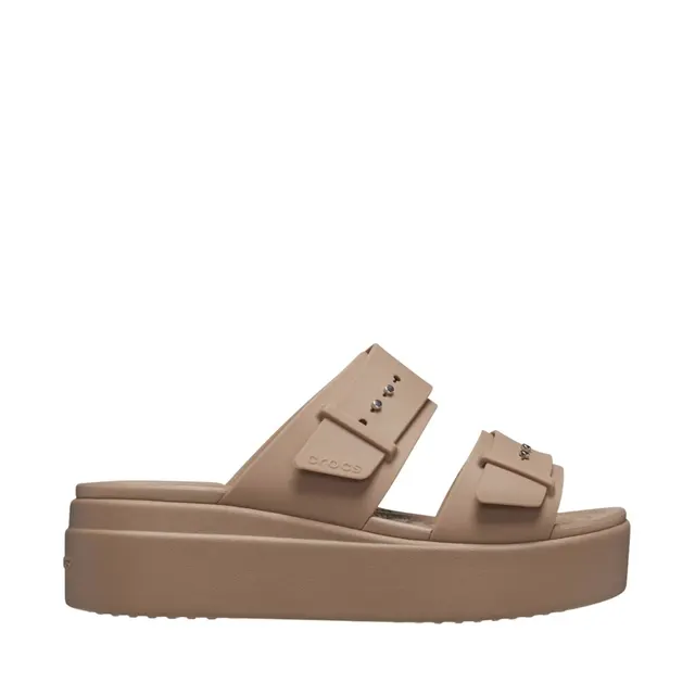 Klapki damskie Crocs Brooklyn Low beżowe 207431 2Q9 39-40