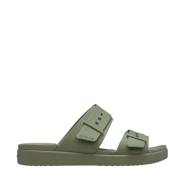 Klapki damskie Crocs Brooklyn Buckle Low zielone 211215 3BX 38-39