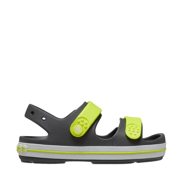 Sandały dla dzieci Crocs Crocband Cruiser grafitowo-żółte 209423 1NJ 32-33