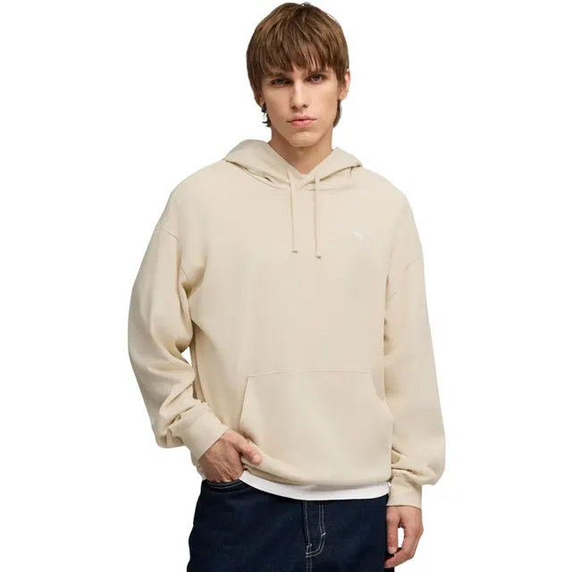 Bluza męska Puma ESS Elevated Relaxed Hoodie beżowa 692019 87 L