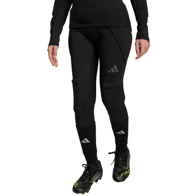 Legginsy bramkarskie dla dzieci adidas Padded Baselayer Long Tight czarne JZ9225 152cm