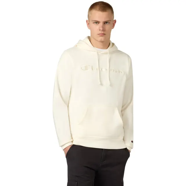 Bluza męska Champion Hooded Sweatshirt kremowa 220782 YS084 M