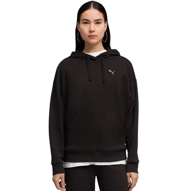 Bluza damska Puma ESS Elevated Comfort Hoodie czarna 691814 01 M