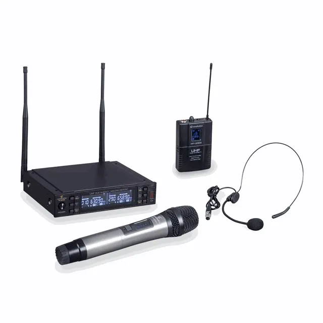 Soundsation WF-U2302HP - podwójny system UHF 630-660 MHz z mikrofonem do ręki i mikrofonem nagłownym