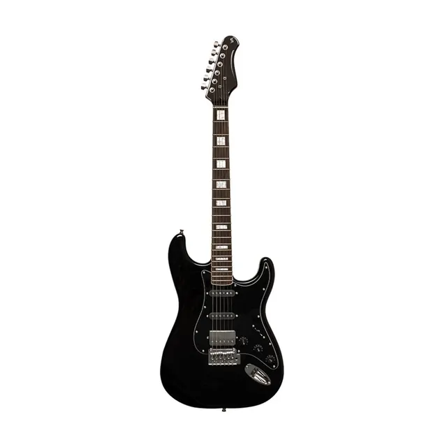 Stagg SES-60 BLK - gitara elektryczna HSS olcha palisander czarna