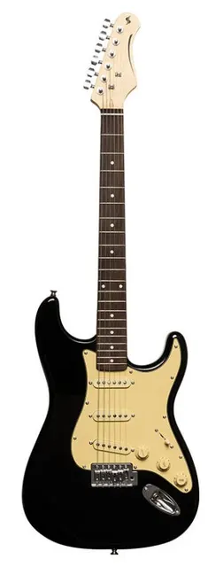 Stagg SES-30 BK - gitara elektryczna SSS paulownia 21 progów czarna