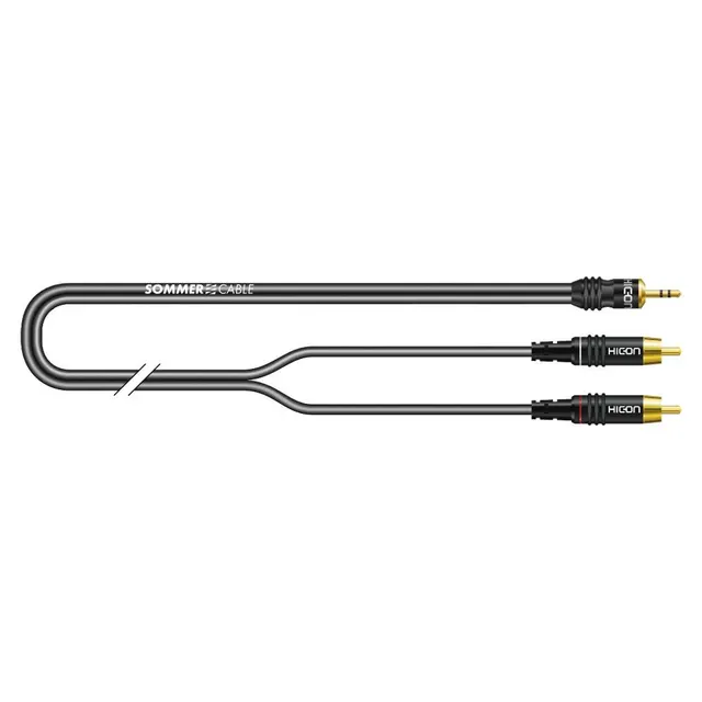 Sommer Cable ON2A-0100-SW - kabel stereo mini jack - 2 RCA 1 00 m