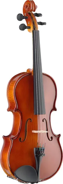 Stagg VN-3/4 EF - skrzypce 3/4 z litego drewna hebanowa podstrunnica zestaw