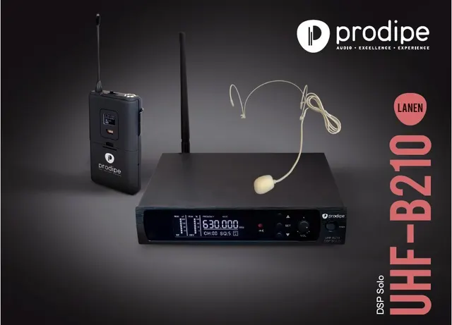 Prodipe B210 DSP Solo Headset F5 - system bezprzewodowy UHF 553-578 MHz mikrofon nagłowny