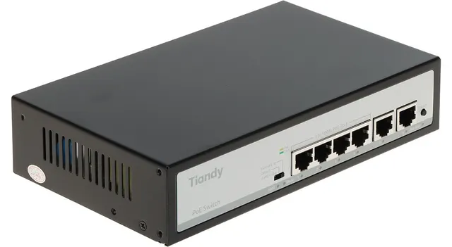 SWITCH POE TC-P3S06 SPEC:F/0420/AT/55 4-PORTOWY TIANDY