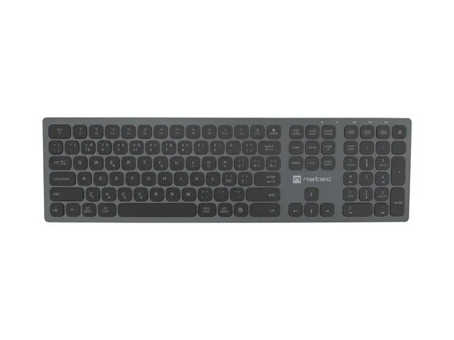 Klawiatura NATEC Dolphin CZ/SK bezprzewodowa Bluetooth + 2.4GHz X-Scissors Aluminium Slim