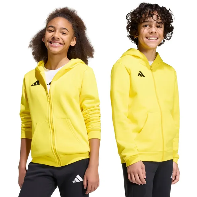 Bluza dla dzieci adidas Entrada 26 Full Zip Hoodie żółta KH1777 152cm