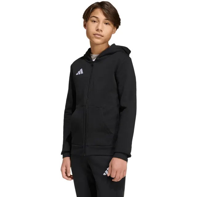 Bluza dla dzieci adidas Entrada 26 Full Zip Hoodie czarna KH1782 164cm