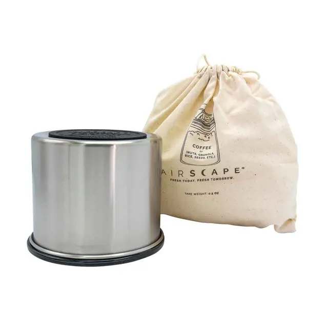 Airscape? Edelstahl-Aromabeh?lter klein silber geb?rstet