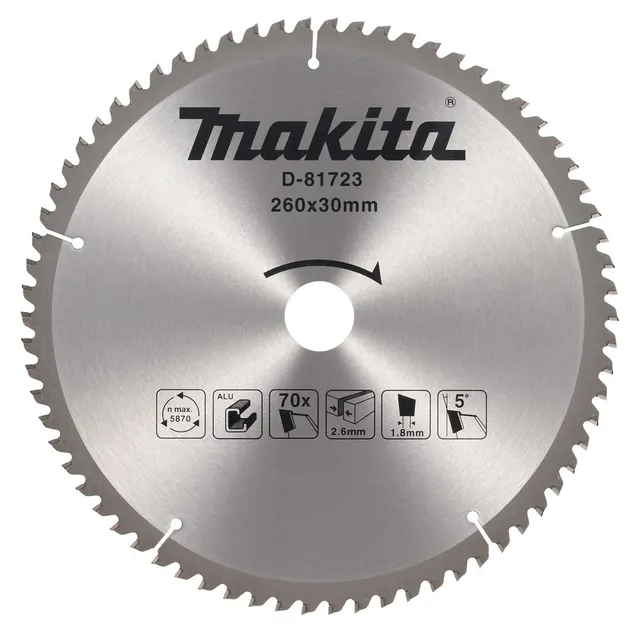 MAKITA PIŁA TARCZOWA 260x30x70z