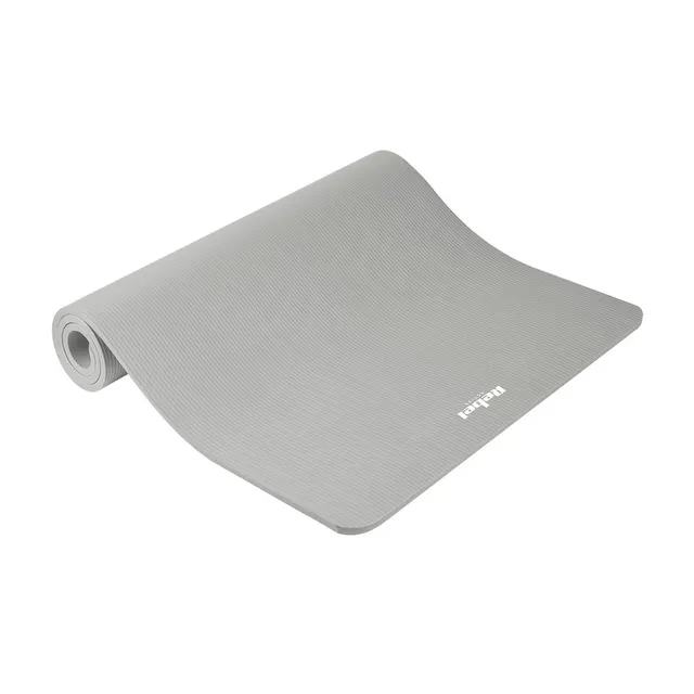 Mata gimnastyczna do ćwiczeń REBEL ACTIVE RBA-3155-GY 190x100cm grubość 1.5cm materiał NBR szara