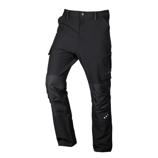 Spodnie robocze Mix&Match 4 way stretch czarno-pomarańczowe rozmiar L