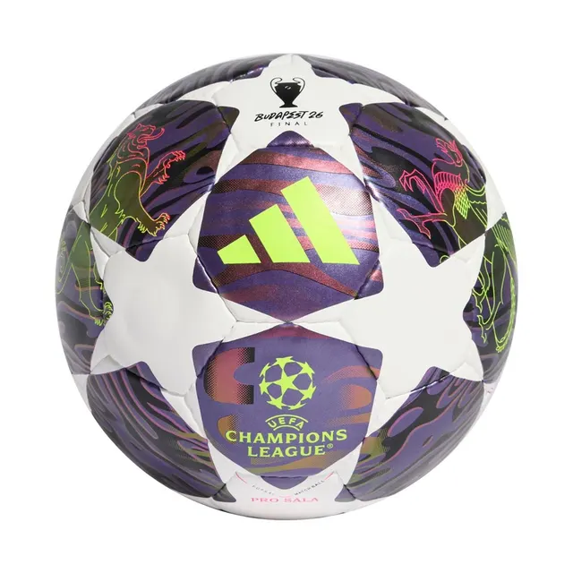 Piłka nożna adidas UCL 25/26 Final Pro Sala fioletowo-biała JX9102 FUTS