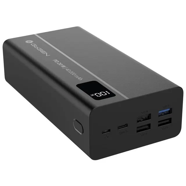 Powerbank GoGEN PB400001 40000 mAh USB-C PD 20W czarny