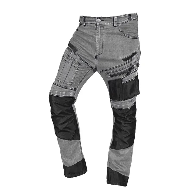 Spodnie robocze DENIM wzmocnienia Oxford szare rozmiar XS
