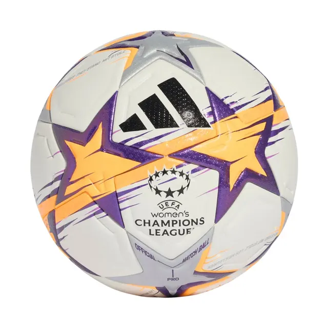 Piłka nożna adidas UCL Womens Pro 26/27 League Stage biało-pomarańczowo-fioletowa KE5141 5