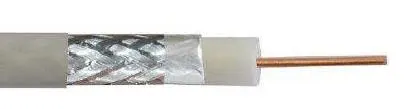 Kabel koncentryczny DIGITUS RG-6 1.05mm Cu 75 Ohm ekran (2x folia +oplot 77%) Eca PVC 305m biały
