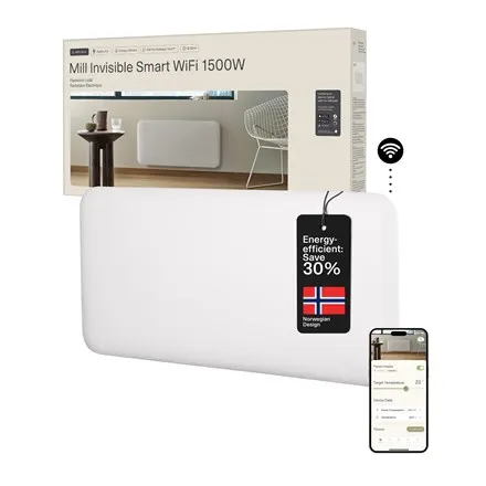 Grzejnik panelowy Mill WiFi Gen 4 PA1500WIFI4 / 1500 W / powierzchnia 18-22m2 / IPX4 / biały