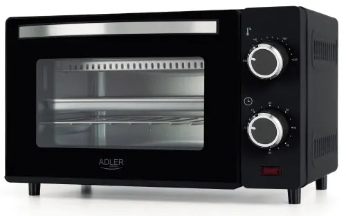 Piekarnik elektryczny 9L, Regulacja temperatury, Minutnik, Adler Adler