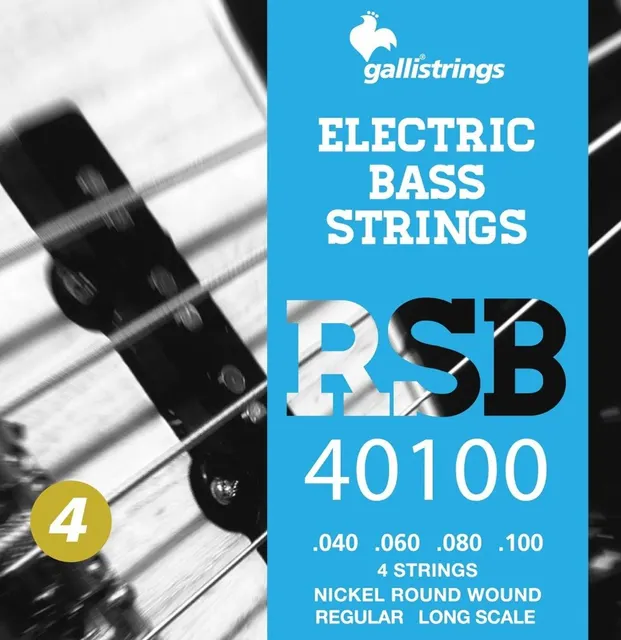 Galli RSB40100 - struny do gitary basowej .040-.100 niklowana owijka roundwound